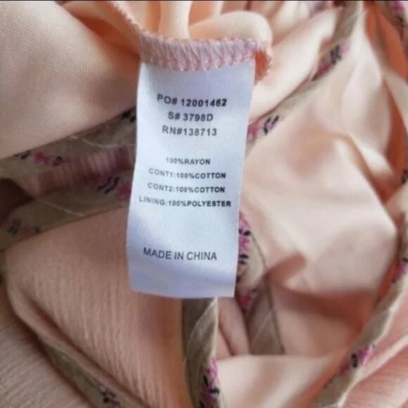 Altar'd State Boho Light Pink Flowy Jumpsuit. - Picture 5 of 6